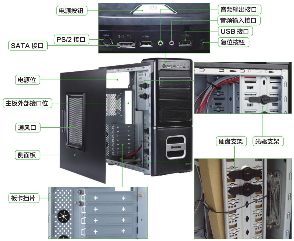 机箱电源开关接线_机箱接线开关电源线怎么接_机箱的电源开关线怎么连接